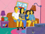 draw you as the best simpson yellow cartoon character