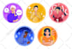 do flat, line, gradient style illustrations for apps and web