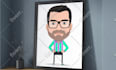 design funny cartoon portrait, custom personalized logo, avatar