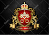 design coat of arms regal heraldic family crest logo