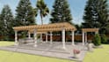 create 3d render for landscape design, backyard, garden, patio, pool in 24 hours