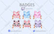 do custom and cute badges