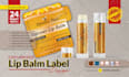 design lip balm label, stickers label badges