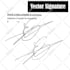vector, trace, copy your signature, handwriting, autograph