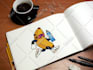 draw a fun cartoon character, mascot, logo design