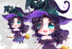 draw a cute chibi with pet