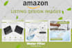 design high converting amazon fba listing images and a plus content