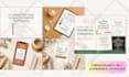 etsy shop banner logo and listing mockups for branding