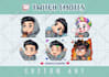 draw custom twitch emotes and sub badges