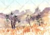 hand drawn artistic watercolor art