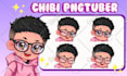 draw png tuber model for streaming in chibi style