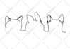 draw pet ears silhouette for tattoo