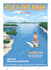 design top level minimalist travel poster illustration
