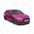 draw your car into vector illustration