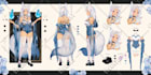 draw anime character sheet for you