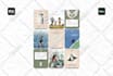 design aesthetic puzzle feed instagram and canva templates