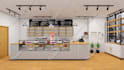 design restaurant,retail store interior,3d rendering