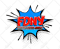 do comic,bubble,pop art logo,label or banner