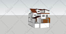 model architecture 3d floor plan by sketchup fastest
