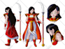 draw your ocs character design in dragon ball art style