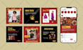 create 30 social media design for facebook and instagram posts