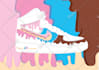 do cool vector illustration of your sneaker in 1 day service