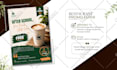 design a modern digital restaurant menu board or food flyer