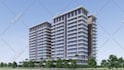 design apartment building, office building, high rise building and render