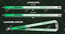 do custom modern lanyard design, ribbon design