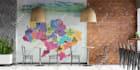 design doodle wall art, wallpaper, mural, decal