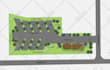 design rv park, campground map, parking plan, vector map ,dog park