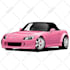 draw car into vector illustration for your t shirt
