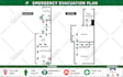 design a fire emergency evacuation plan, diagram, map