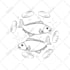 create cartoon anime cute illustration for sticker design