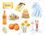 draw custom watercolor clipart