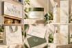 design logo, brand style guide or brand identity guidelines with branding kit
