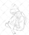 draw a vector line art portrait avatar from your picture