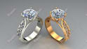 do jewelry cad design for 3d printing and rendering