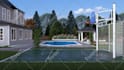 design your backyard, pool, garden with 4k render