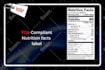 create fda, cfia, eu, fsanz compliant nutrition facts label