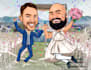 draw a funny caricature portrait