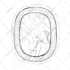 draw a digital black and white portrait from your image