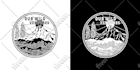 create vintage apparel illustration for outdoor clothing brands