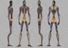 draw character turn around or character reference sheet