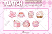 make adorable cute custom twitch sub badges or bit badges