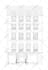 draw detailed architectural line art of any building or house