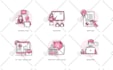 design vector hand drawn or doodle icons