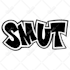 do awesome graffiti throw up with your name or your brand
