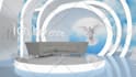 design TV studio, broadcast set and news studio in 3d