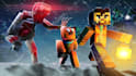 create clickbait cinematic minecraft thumbnail or art